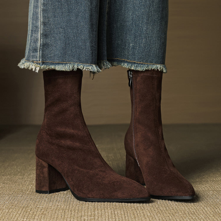 Bottines Stretch à Talons